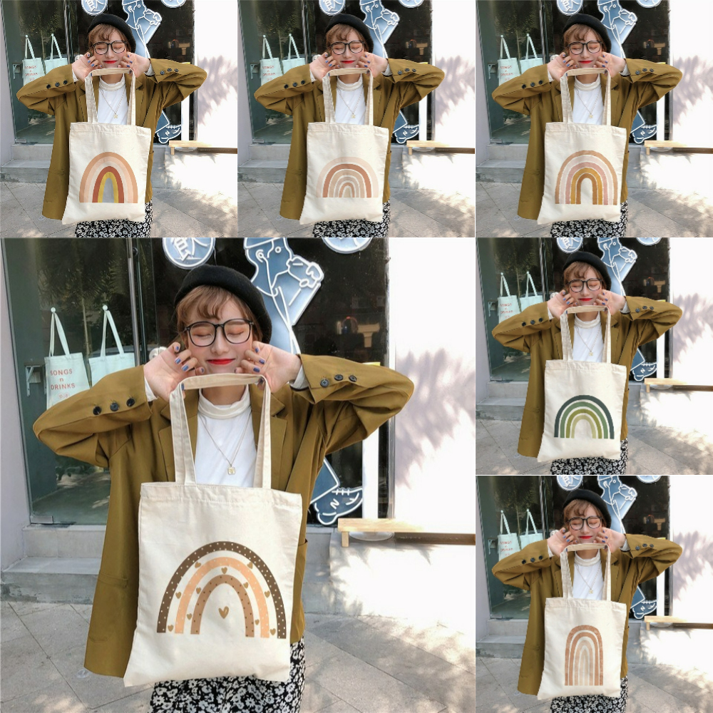 Colorful Rainbow Design Tote B - Women'S Work Bags Designer บทวิจารณ์และราคา