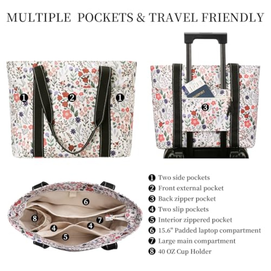 Tote Bag for Women with Laptop - Women Bags Laptop บทวิจารณ์และราคา