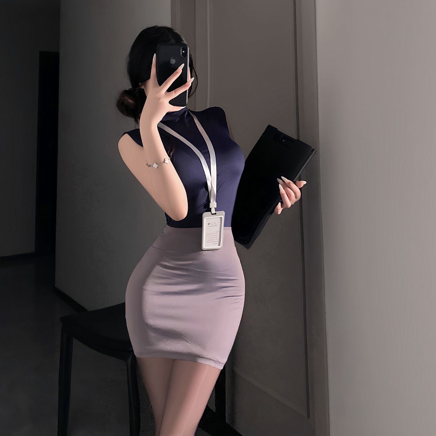 Sweet Skirts Set OL Sexy Pure  - Women Bags For Office บทวิจารณ์และราคา