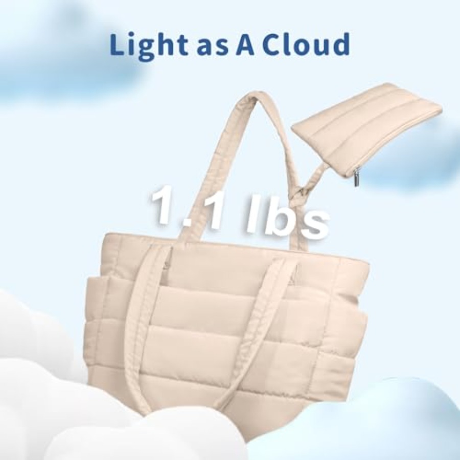 TOPDesign Puffer Tote Bag for  - Women Bags For Work บทวิจารณ์และราคา